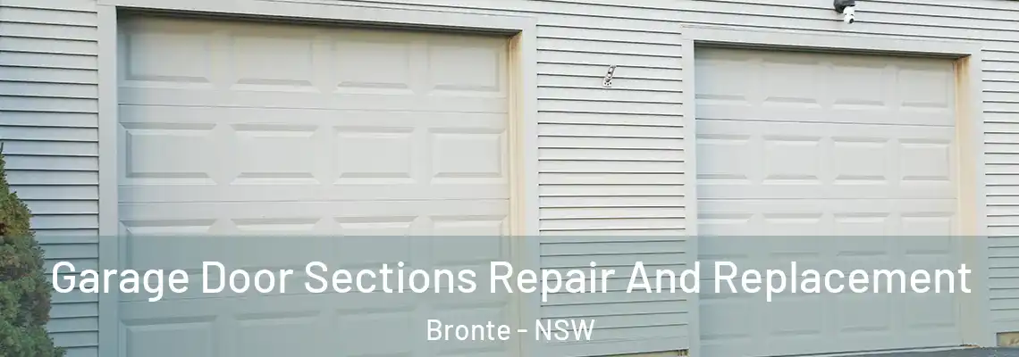 Garage Door Sections Repair And Replacement Bronte - NSW
