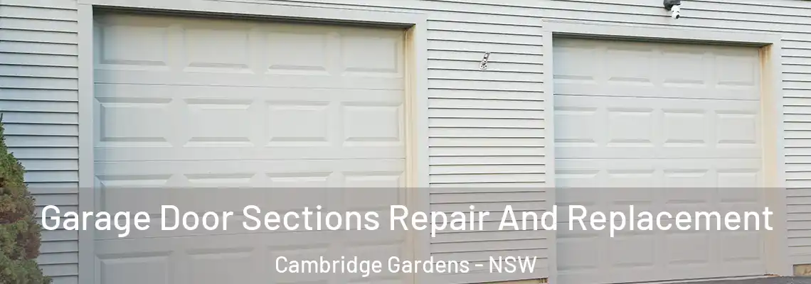 Garage Door Sections Repair And Replacement Cambridge Gardens - NSW