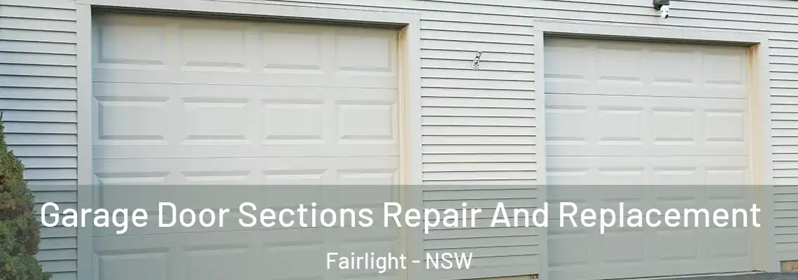 Garage Door Sections Repair And Replacement Fairlight - NSW