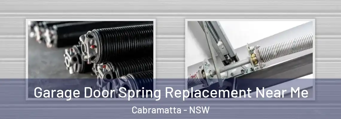Garage Door Spring Replacement Near Me Cabramatta - NSW