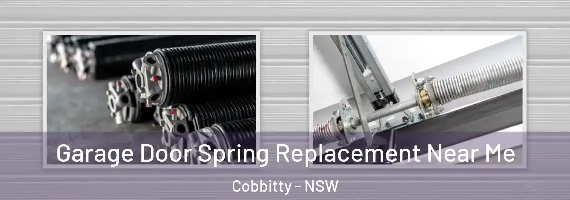 Garage Door Spring Replacement Near Me Cobbitty - NSW