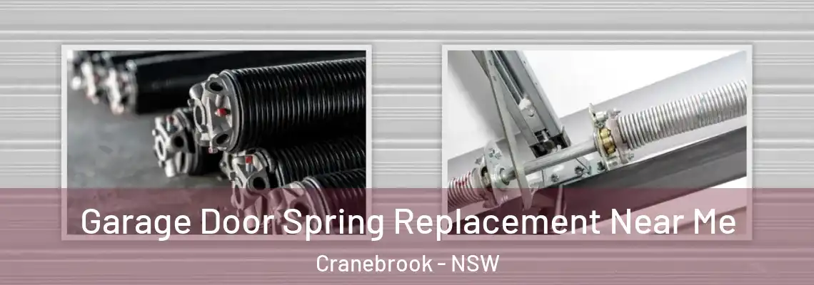 Garage Door Spring Replacement Near Me Cranebrook - NSW