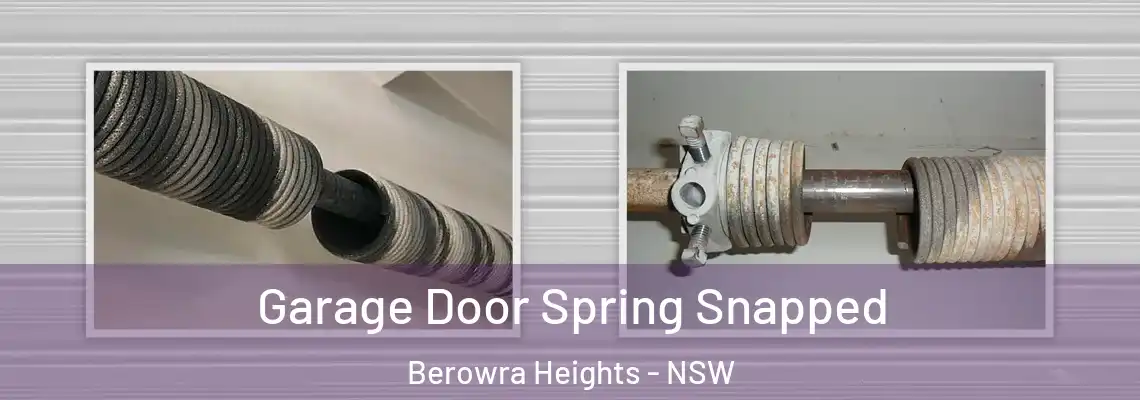 Garage Door Spring Snapped Berowra Heights - NSW