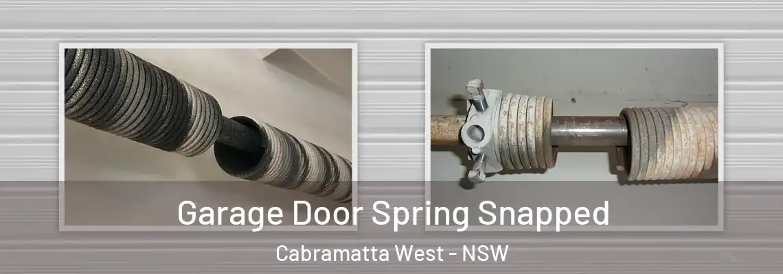 Garage Door Spring Snapped Cabramatta West - NSW