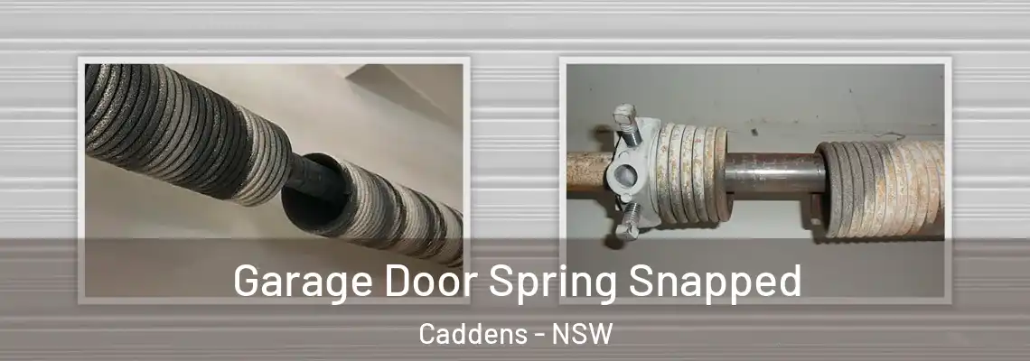Garage Door Spring Snapped Caddens - NSW