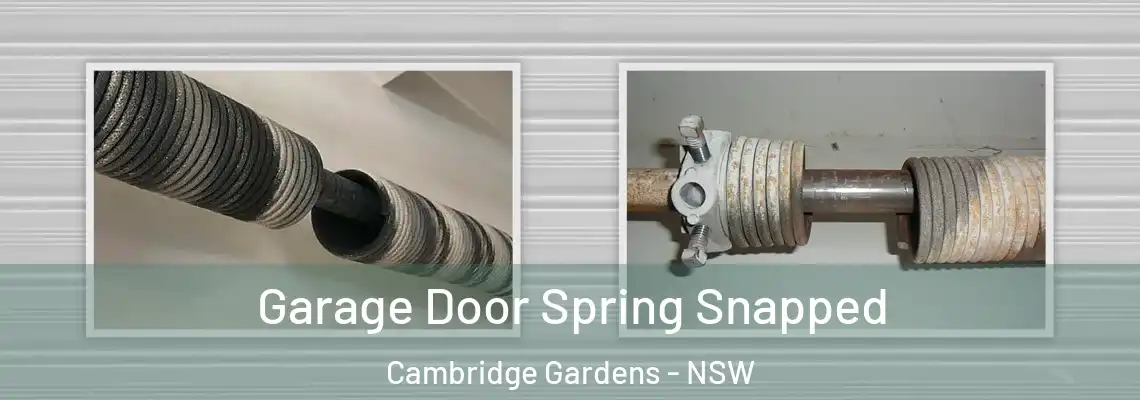 Garage Door Spring Snapped Cambridge Gardens - NSW