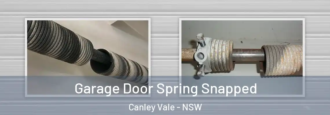 Garage Door Spring Snapped Canley Vale - NSW