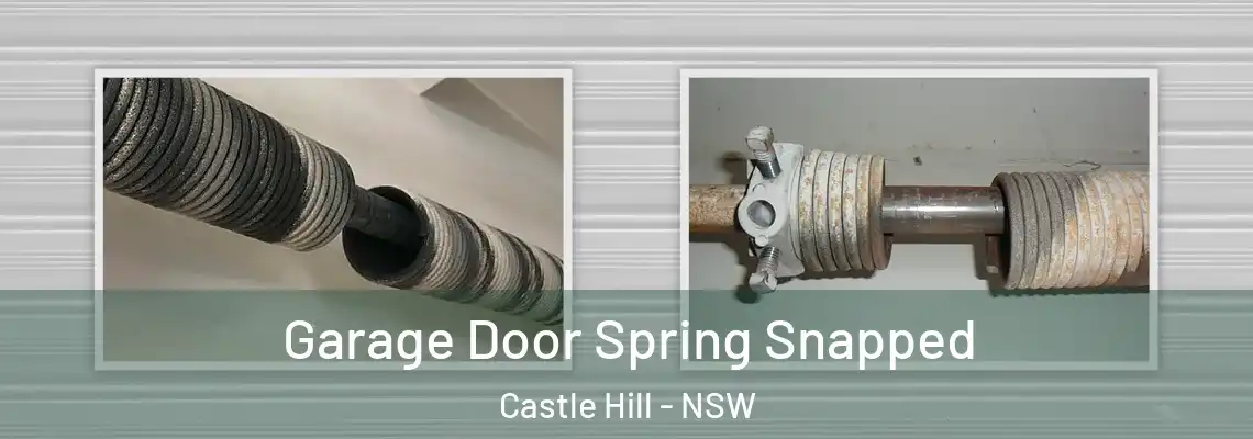 Garage Door Spring Snapped Castle Hill - NSW
