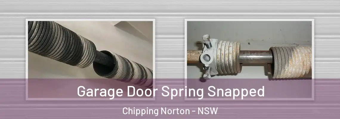 Garage Door Spring Snapped Chipping Norton - NSW