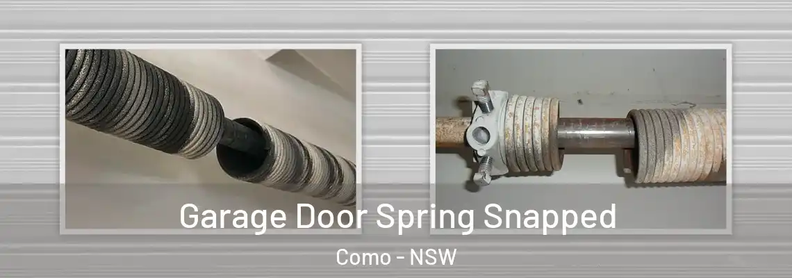 Garage Door Spring Snapped Como - NSW
