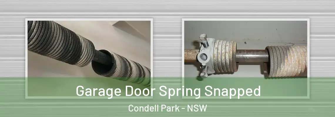 Garage Door Spring Snapped Condell Park - NSW