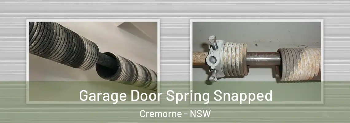 Garage Door Spring Snapped Cremorne - NSW