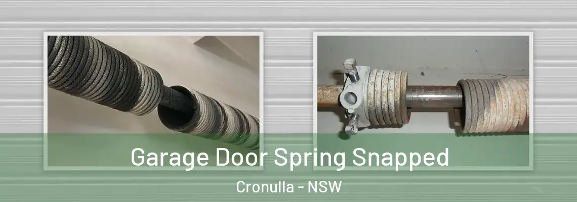 Garage Door Spring Snapped Cronulla - NSW