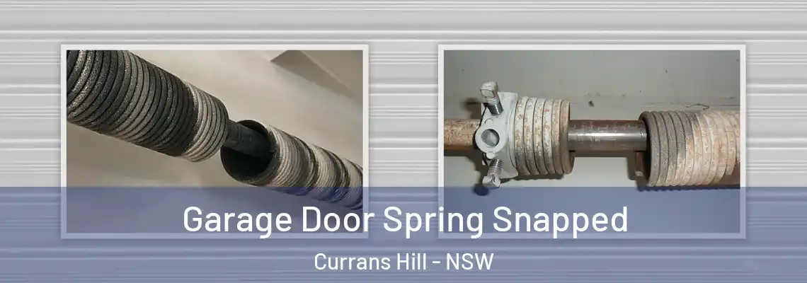 Garage Door Spring Snapped Currans Hill - NSW