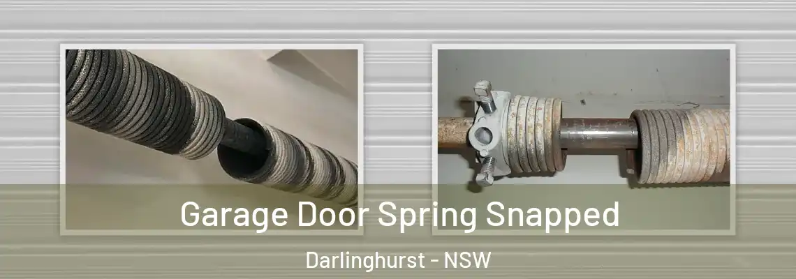 Garage Door Spring Snapped Darlinghurst - NSW