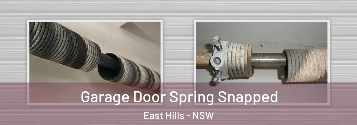  Garage Door Spring Snapped East Hills - NSW