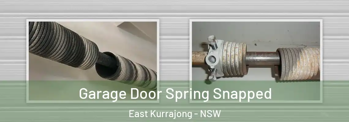  Garage Door Spring Snapped East Kurrajong - NSW