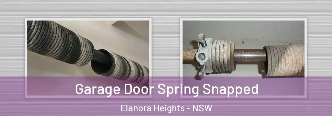 Garage Door Spring Snapped Elanora Heights - NSW
