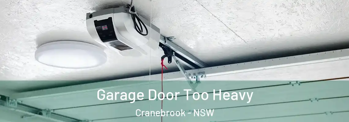 Garage Door Too Heavy Cranebrook - NSW