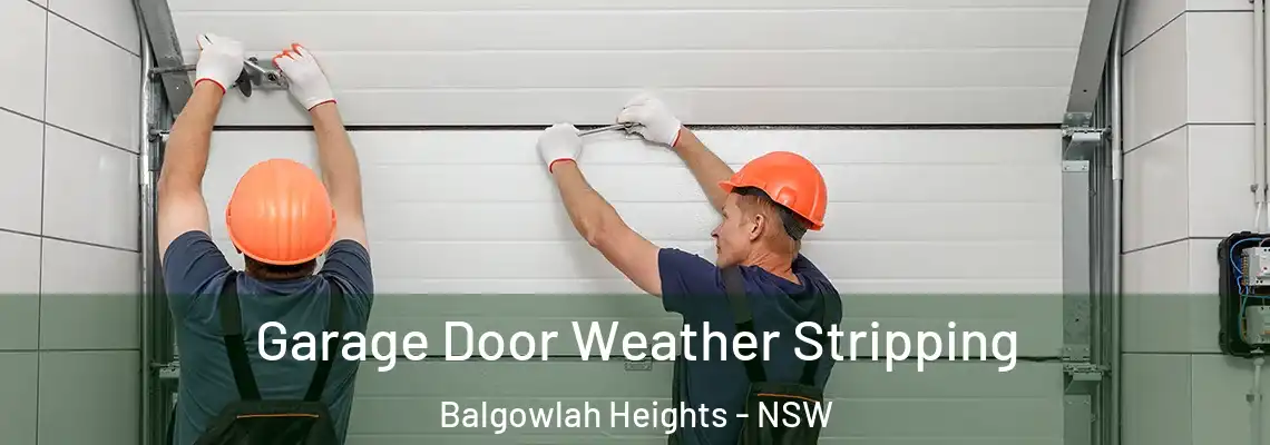 Garage Door Weather Stripping Balgowlah Heights - NSW