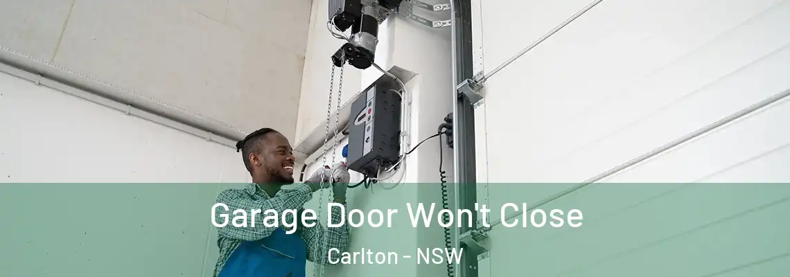 Garage Door Won't Close Carlton - NSW