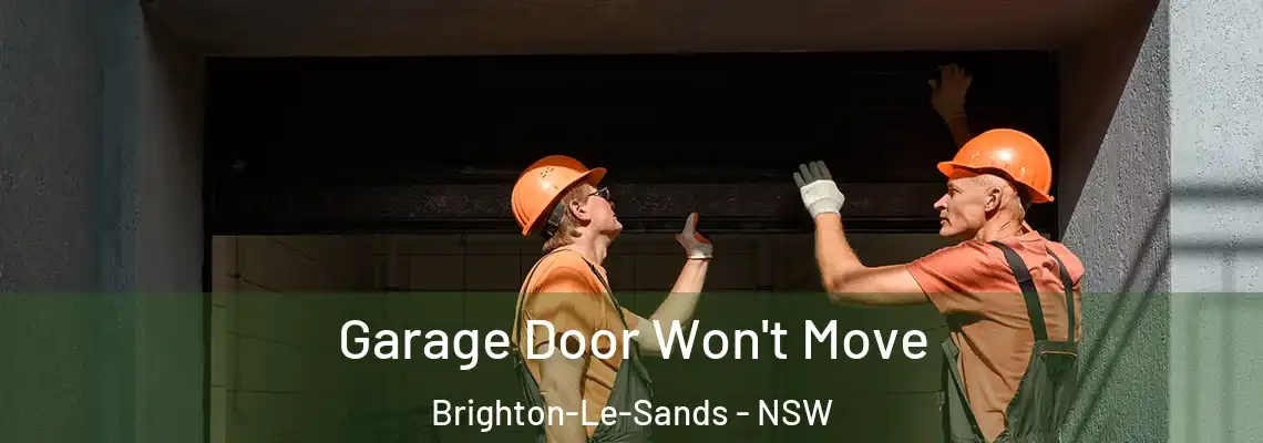 Garage Door Won't Move Brighton-Le-Sands - NSW