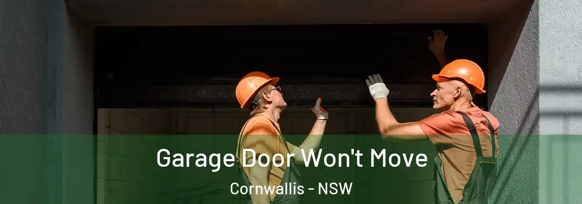 Garage Door Won't Move Cornwallis - NSW