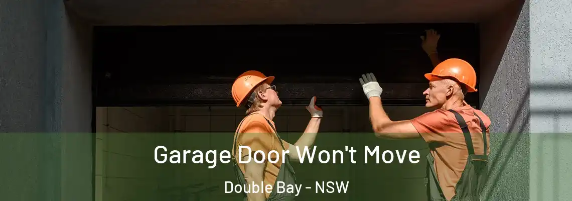 Garage Door Won't Move Double Bay - NSW
