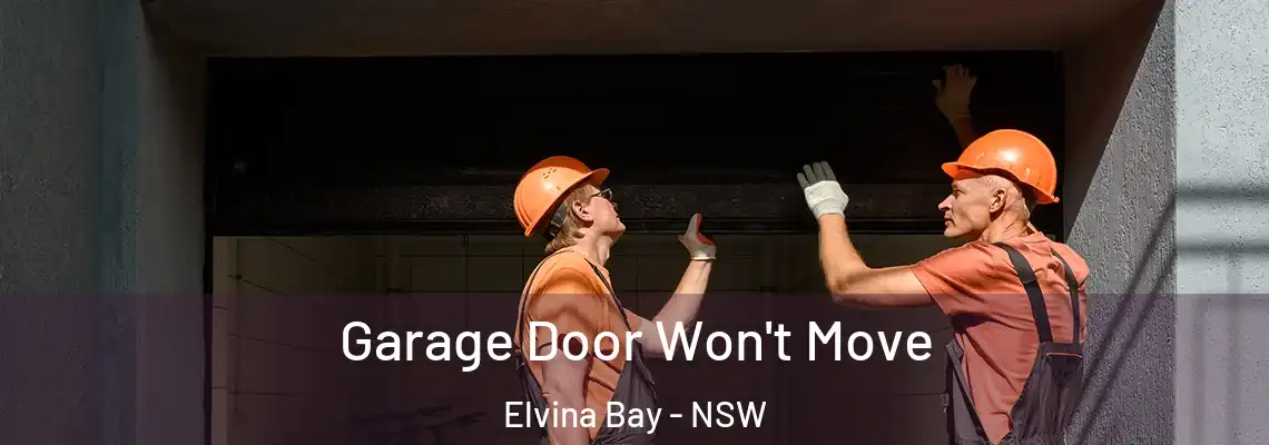 Garage Door Won't Move Elvina Bay - NSW