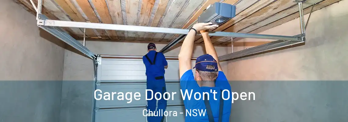 Garage Door Won't Open Chullora - NSW