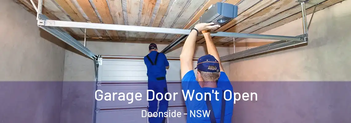 Garage Door Won't Open Doonside - NSW