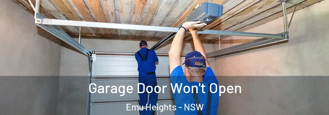 Garage Door Won't Open Emu Heights - NSW