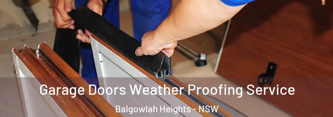 Garage Doors Weather Proofing Service Balgowlah Heights - NSW