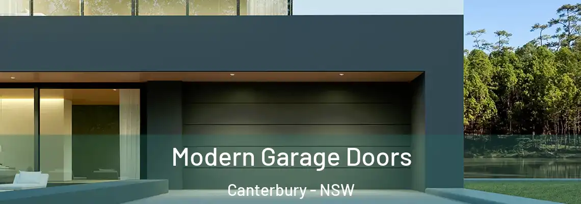  Modern Garage Doors Canterbury - NSW