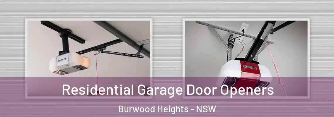 Residential Garage Door Openers Burwood Heights - NSW