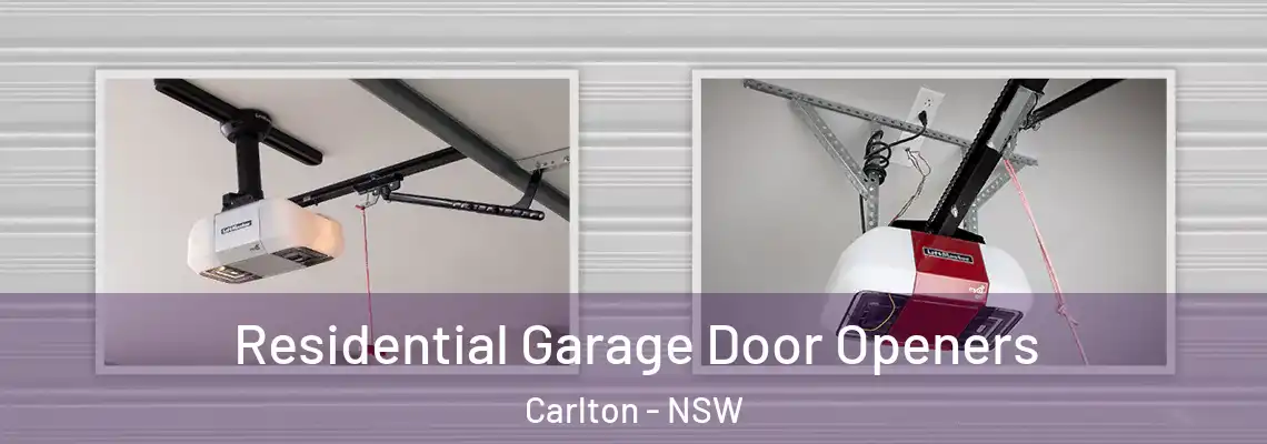 Residential Garage Door Openers Carlton - NSW