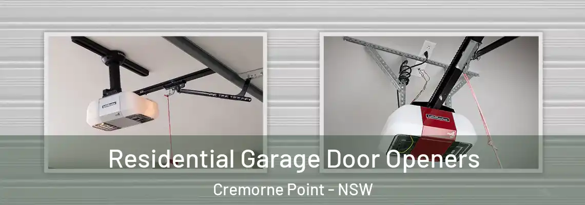 Residential Garage Door Openers Cremorne Point - NSW