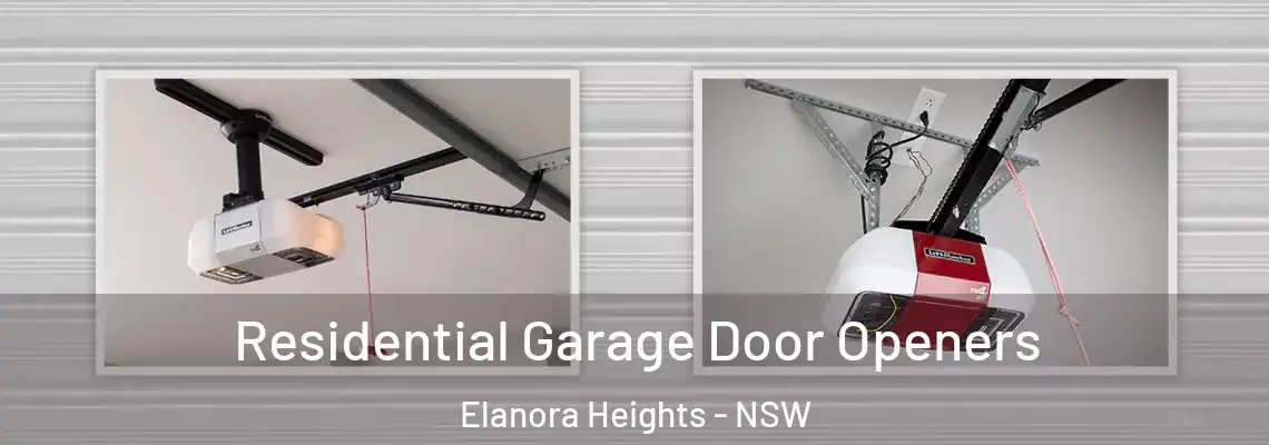 Residential Garage Door Openers Elanora Heights - NSW